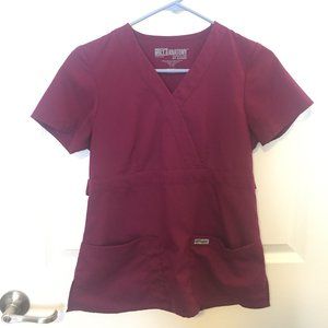 XXS Burgandy Greys Anatomy by Barco